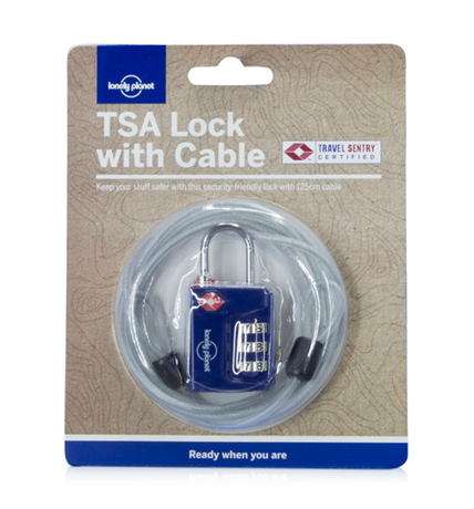 Lonely Planet TSA Combination Lock Cable