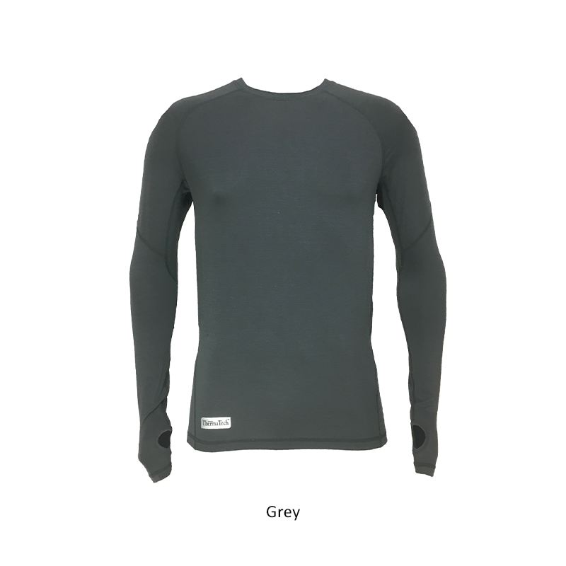 THERMATECH Men's Ultra Long Sleeve Baselayer (Grey)