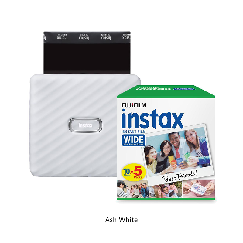 Instax Link WIDE Printer & Film (50-Pack)