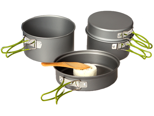 Domex Anodised Cooking Set (4-Piece)